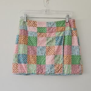 Vineyard Vines Patchwork Mini Wrap‎ Skirt Preppy Size 6